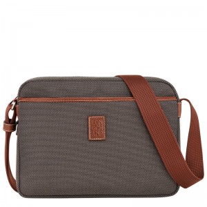 Brown Longchamp Boxford M Camera Men Crossbody Bag | US-932KSGDUP