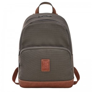 Brown Longchamp Boxford Men Backpack | US-267JKBTPF