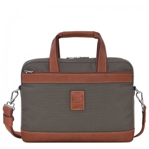 Brown Longchamp Boxford S Men Briefcase | US-942JYPLWF