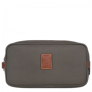 Brown Longchamp Boxford Women Toiletry Bags | US-247XVNYLO