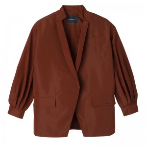 Brown Longchamp Kimono Women Jacket | US-216CGIZFD