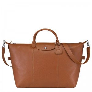 Brown Longchamp Le Foulonné L Men Travel Bag | US-218OSBKCQ
