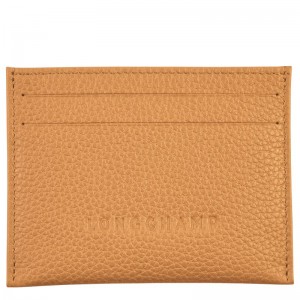 Brown Longchamp Le Foulonné Men Card Holder | US-138QWSNPB