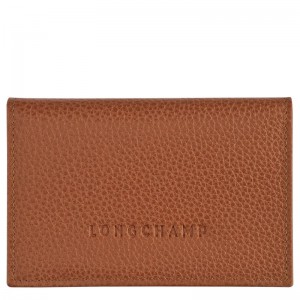 Brown Longchamp Le Foulonné Men Card Holder | US-354GYAVFS