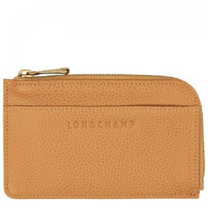 Brown Longchamp Le Foulonné Women Card Holder | US-167ITRXLN