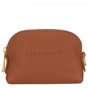 Brown Longchamp Le Foulonné Women Coin Purse | US-463VGNHXT
