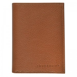 Brown Longchamp Le Foulonné Women Wallet | US-908FONIGY