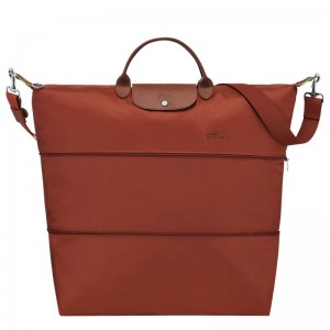 Brown Longchamp Le Pliage Green Expandable Men Travel Bag | US-469DBHQRG