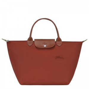 Brown Longchamp Le Pliage Green M Women Handbag | US-782YVUQHZ