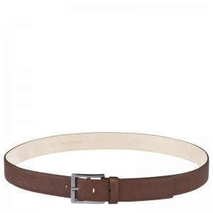 Brown Longchamp Le Pliage Men Belt | US-894HYOTLJ