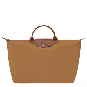 Brown Longchamp Le Pliage Original L Men Travel Bag | US-516KJTCSM