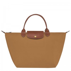 Brown Longchamp Le Pliage Original M Women Handbag | US-613FYEMNV