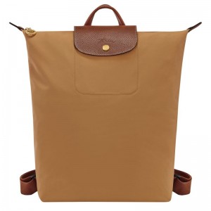 Brown Longchamp Le Pliage Original M Women Backpack | US-401NGRSQI