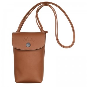 Brown Longchamp Le Pliage Xtra With Leather Lace Women Phone Case | US-693ORLTAW