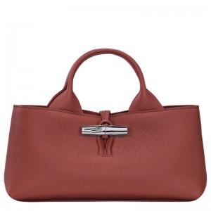 Brown Longchamp Le Roseau S Women Handbag | US-571YEFJAD