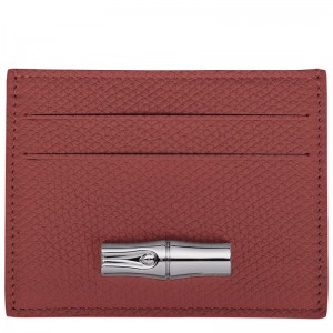 Brown Longchamp Le Roseau Women Card Holder | US-476NVYODF