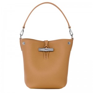 Brown Longchamp Le Roseau Xs Women Bucket Bag | US-027PDILRW