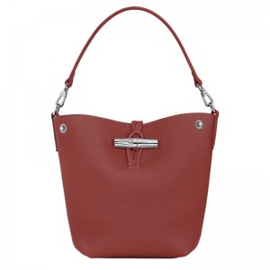 Brown Longchamp Le Roseau Xs Women Bucket Bag | US-750TGPCKU