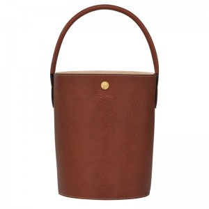 Brown Longchamp Épure S Women Bucket Bag | US-238OKCRZN