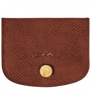 Brown Longchamp Épure Women Card Holder | US-791BDWNYX