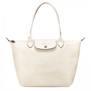 Cream Longchamp Le Pliage Xtra M Women Tote Bag | US-809WNMFCV