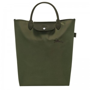 Dark Green Longchamp Le Pliage Green M Men Tote Bag | US-284EUJQAG
