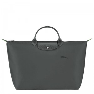 Dark Grey Longchamp Le Pliage Green L Men Travel Bag | US-365NHCDJY