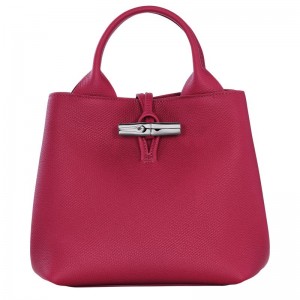 Dark Pink Longchamp Le Roseau S Women Handbag | US-607BJYEGA