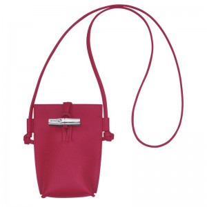 Dark Pink Longchamp Le Roseau Women Phone Case | US-276PSDVOJ