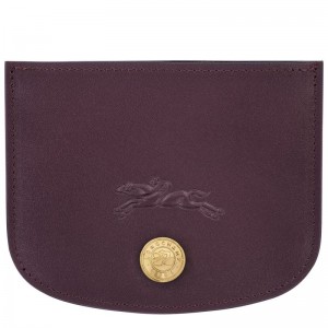 Dark Purple Longchamp Épure Women Card Holder | US-043UVWCBX