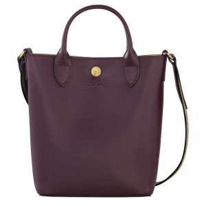 Dark Purple Longchamp Épure Xs Women Tote Bag | US-897BKCWJS