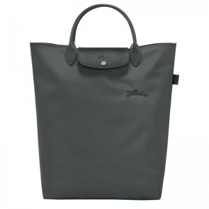 Deep Grey Longchamp Le Pliage Green M Men Tote Bag | US-102SDWXBC