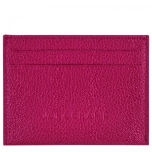 Fuchsia Longchamp Le Foulonné Men Card Holder | US-057PJDZAU