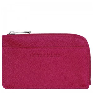 Fuchsia Longchamp Le Foulonné Men Card Holder | US-875IJHODN