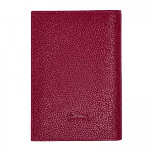 Fuchsia Longchamp Le Foulonné Men Passport Holder | US-631OPIBCA