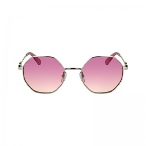 Gold / Pink Longchamp Metal Women Sunglasses | US-910WMTAQL