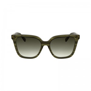 Green Longchamp Acetate Women Sunglasses | US-271RIMHEO