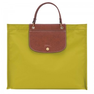 Green Longchamp Cabas L Women Tote Bag | US-581VBDHLG