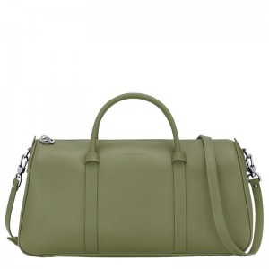 Green Longchamp Daylong L Women Handbag | US-391KIOEDG