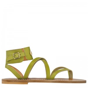 Green Longchamp X K.Jacques Women Sandals | US-490INLEXO