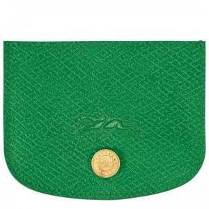 Green Longchamp Épure Men Card Holder | US-013VOAHQB