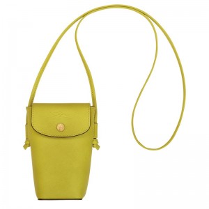 Green Longchamp Épure With Leather Lace Women Phone Case | US-941QSFGXO