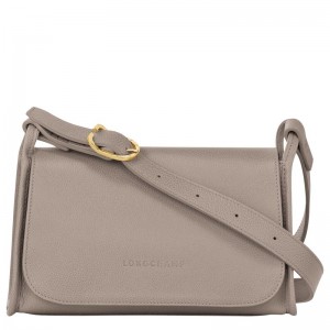 Grey Longchamp Le Foulonné M Women Crossbody Bag | US-916ZKELRJ