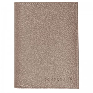 Grey Longchamp Le Foulonné Women Wallet | US-193HXQFBE
