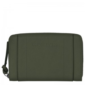 Khaki Longchamp 3D Women Wallet | US-543SRKBQZ