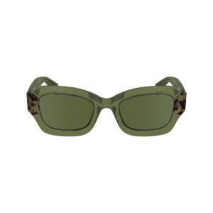 Khaki Longchamp Acetate Women Sunglasses | US-527NWIOSY