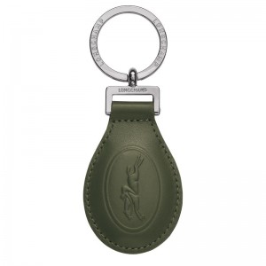 Khaki Longchamp Le Foulonné Men Key Rings | US-764HSMFBP