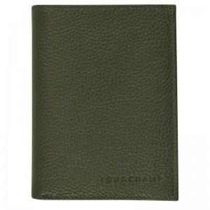 Khaki Longchamp Le Foulonné Men Wallet | US-360JSLWHN