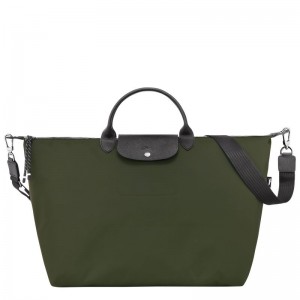 Khaki Longchamp Le Pliage Energy L Men Travel Bag | US-895VNCGHU