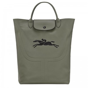 Khaki Longchamp Le Pliage Xtra M Men Boot Bag | US-605HEZFML